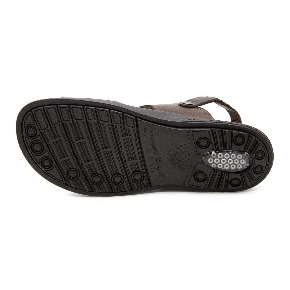Sandália Masculina Pegada Couro 131286 Cravo Marrom 4