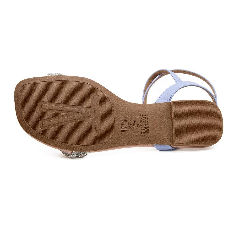 Sandália Rasteira Feminina Vizzano 6447.211 Cristal Roxo 4