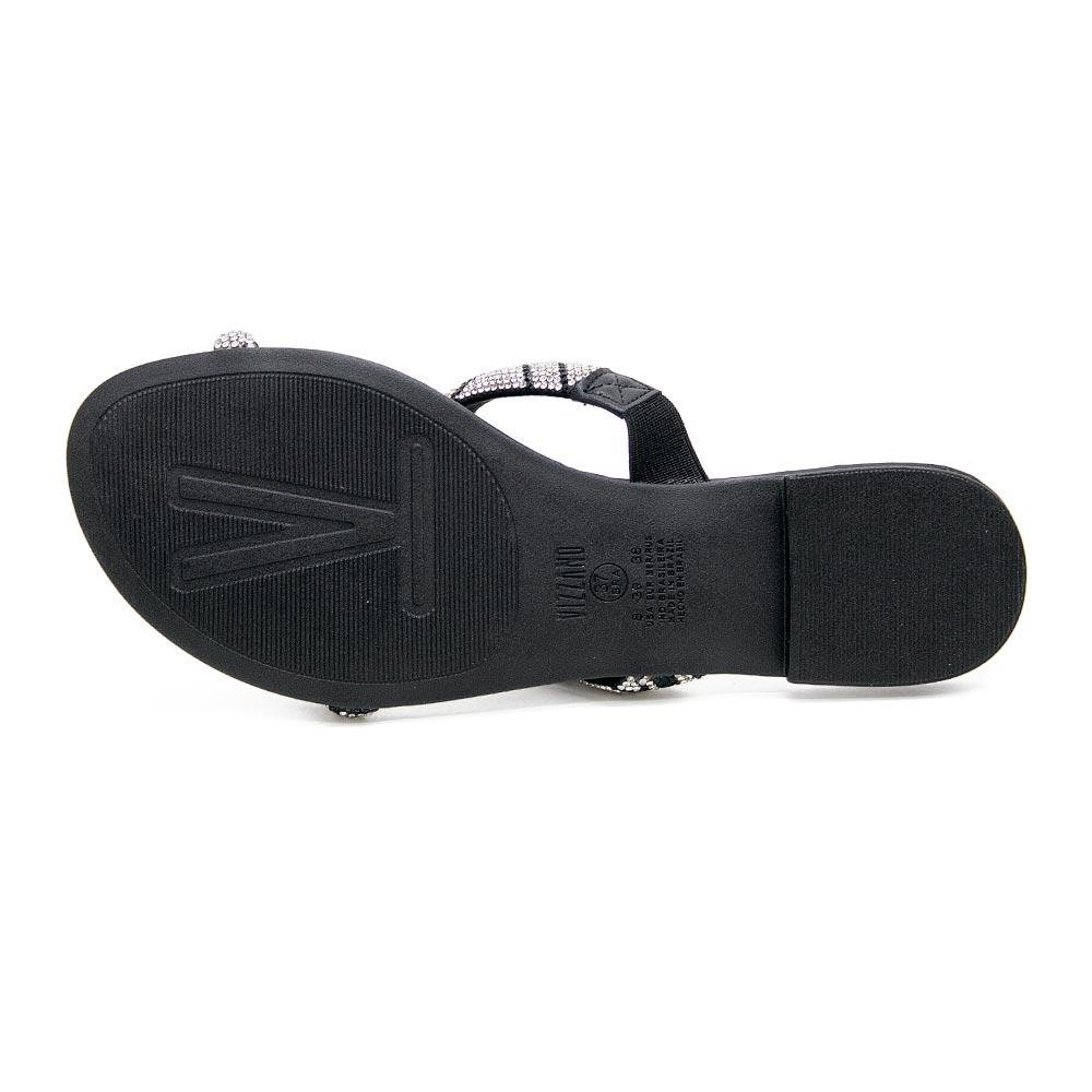 Rasteira Feminina Vizzano 6235.1189 Preta Preto 4