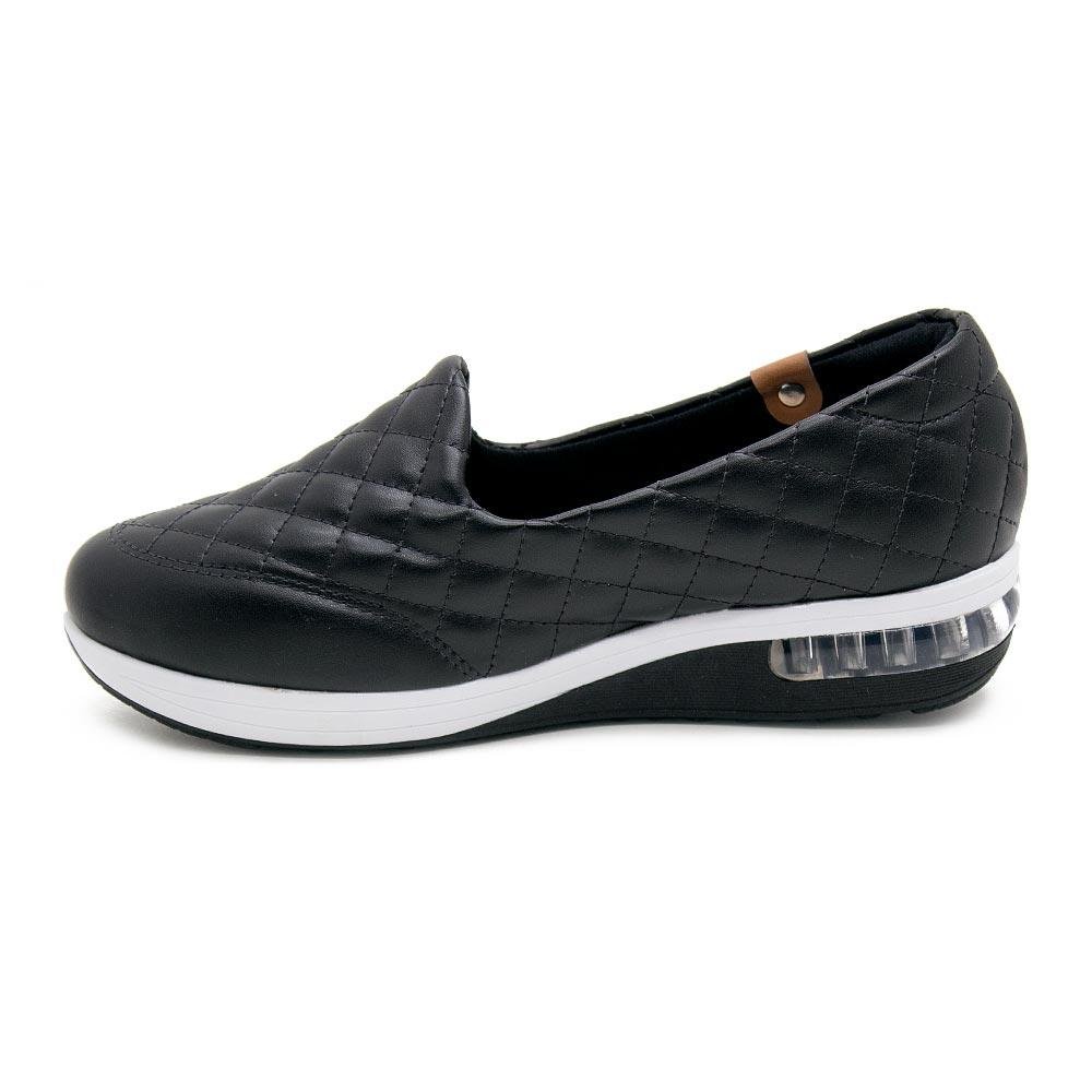 Tênis Casual Joanete Feminino Modare 7320.263 Preto Preto 2