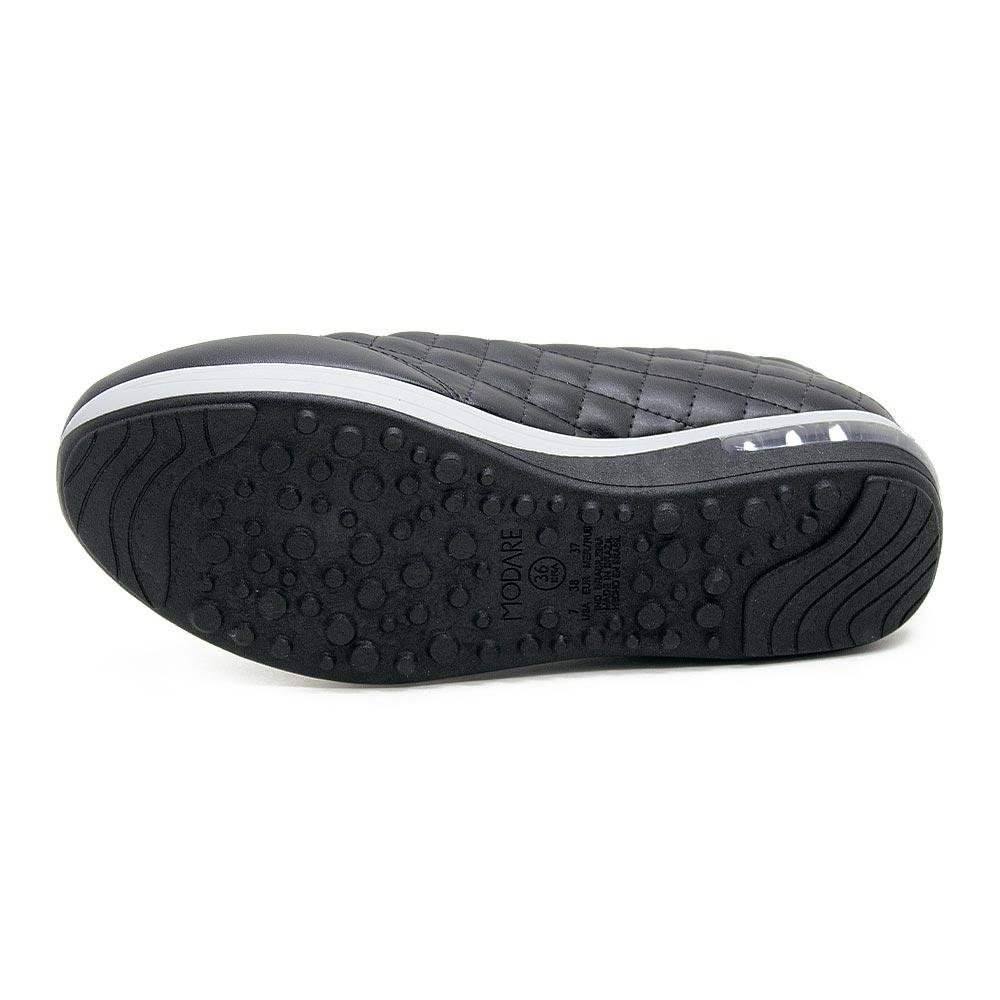 Tênis Casual Joanete Feminino Modare 7320.263 Preto Preto 4