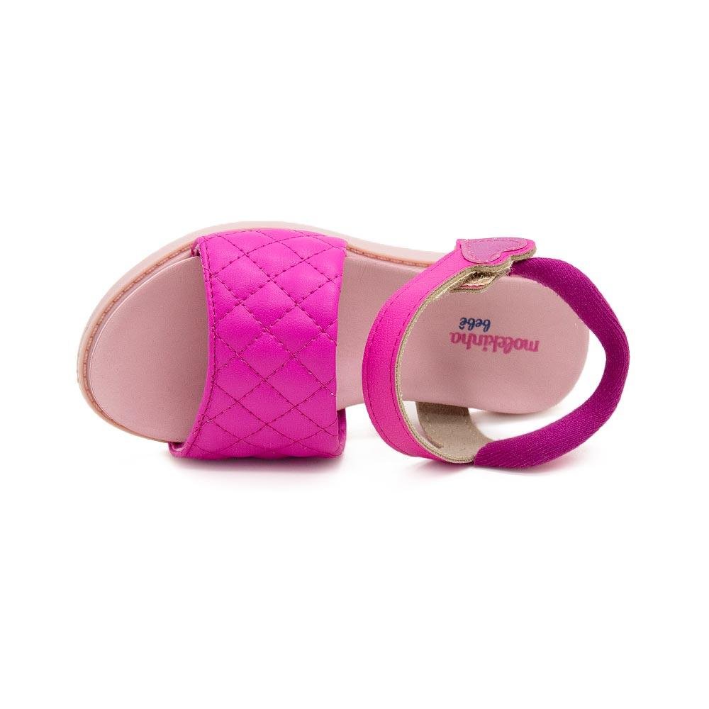 Sandália Infantil Menina Molekinha 2714.216 Pink Rosa 3