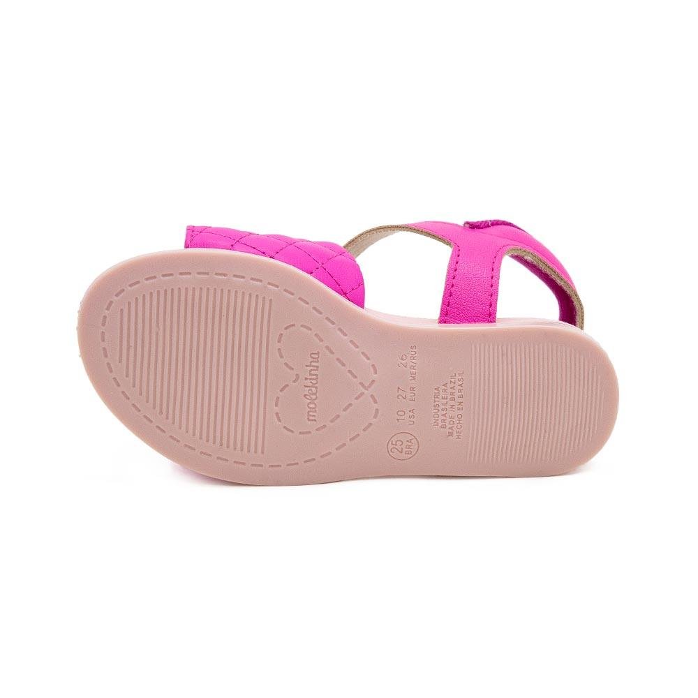 Sandália Infantil Menina Molekinha 2714.216 Pink Rosa 4