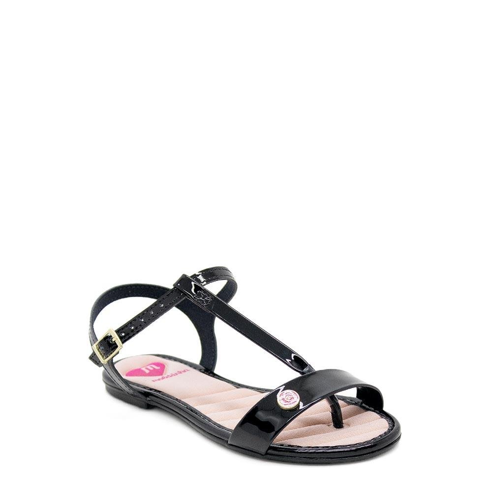 Sandália Rasteira Infantil Menina Molekinha 2157.882 Preto Preto 1