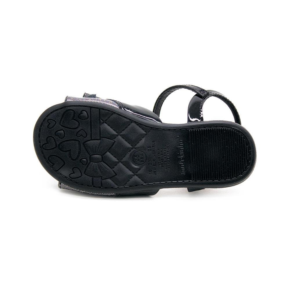 Sandália Rasteira Infantil Menina Molekinha 2157.882 Preto Preto 3