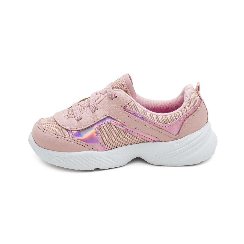 Tênis Casual Infantil Menina Molekinha 2709.2216 Rosa Rosa 2