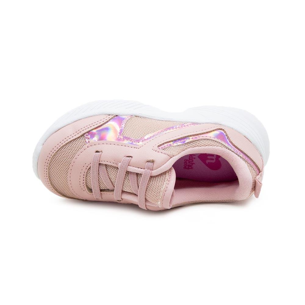 Tênis Casual Infantil Menina Molekinha 2709.2216 Rosa Rosa 3