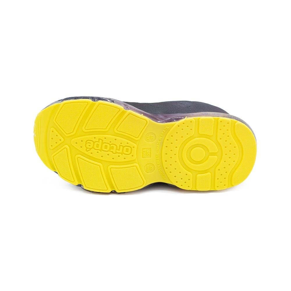 Tênis Infantil Menino Ortopé Soft LED 24600027 Preto Preto 4