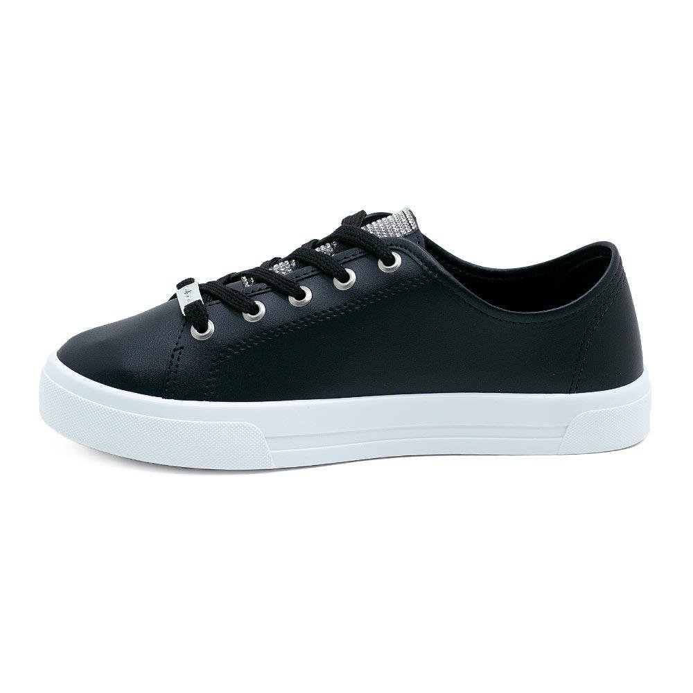 Tênis Casual Feminino Moleca 5667.638 Preto Preto 2