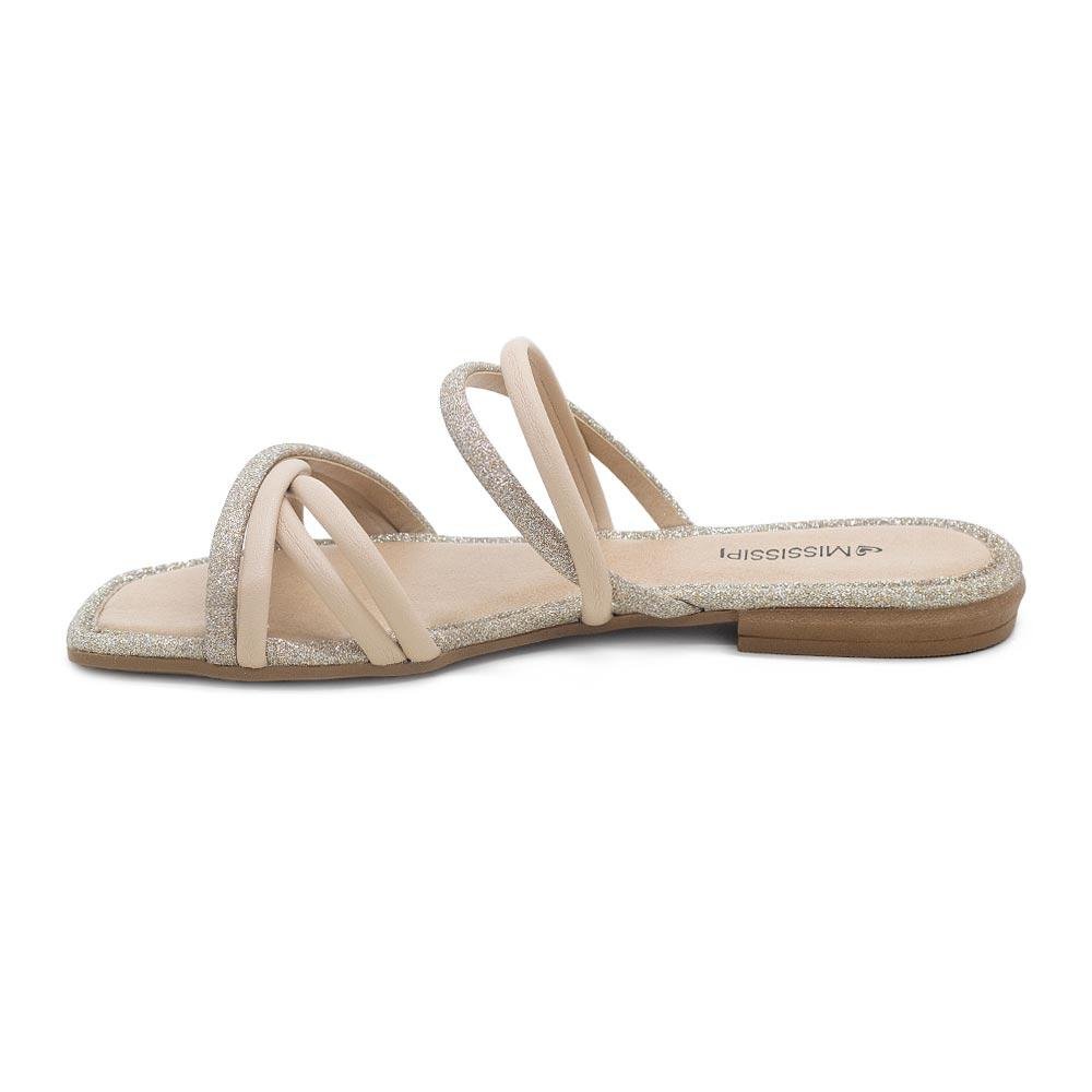 Rasteira Feminina Mississipi Q9663 Nude Bege 2