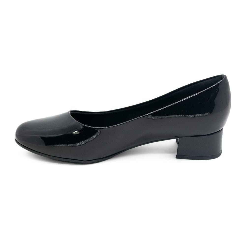 Sapato Feminino Salto Baixo Piccadilly 140110 Preto Preto 2