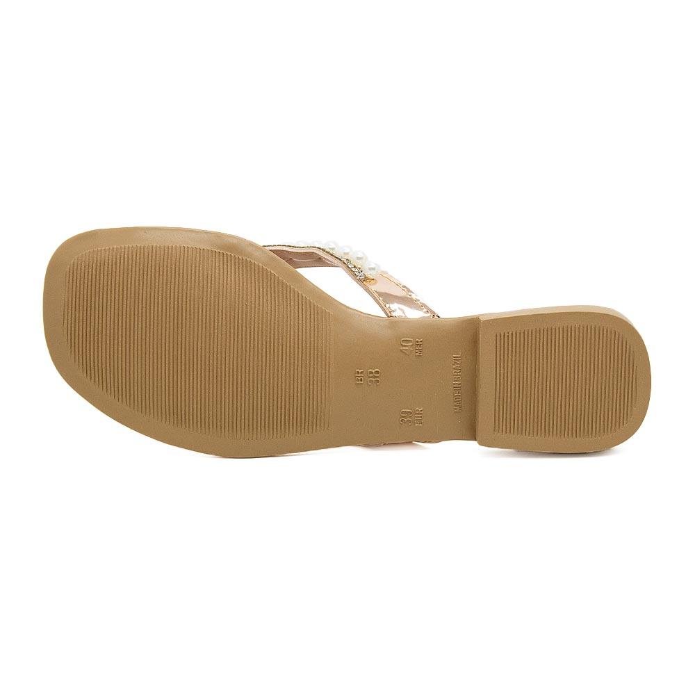 Rasteira Feminina Fashion Fz 206 Ouro Rose Rosa 4