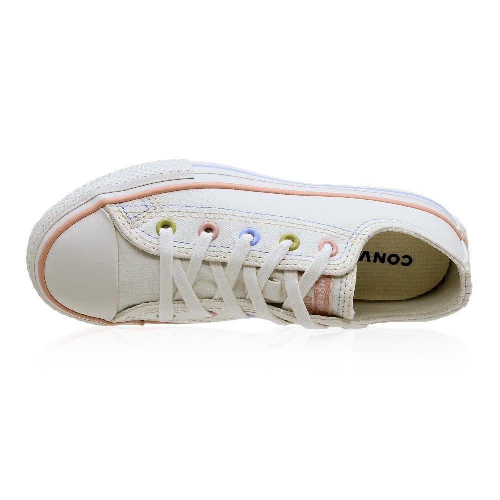Tênis Infantil Menina All Star Chuck Taylor CK11010001 Branco Branco