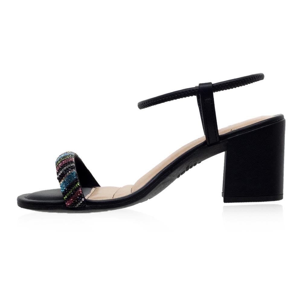 Sandália Salto Médio Feminina Dakota Y6041 Preta Preto 2