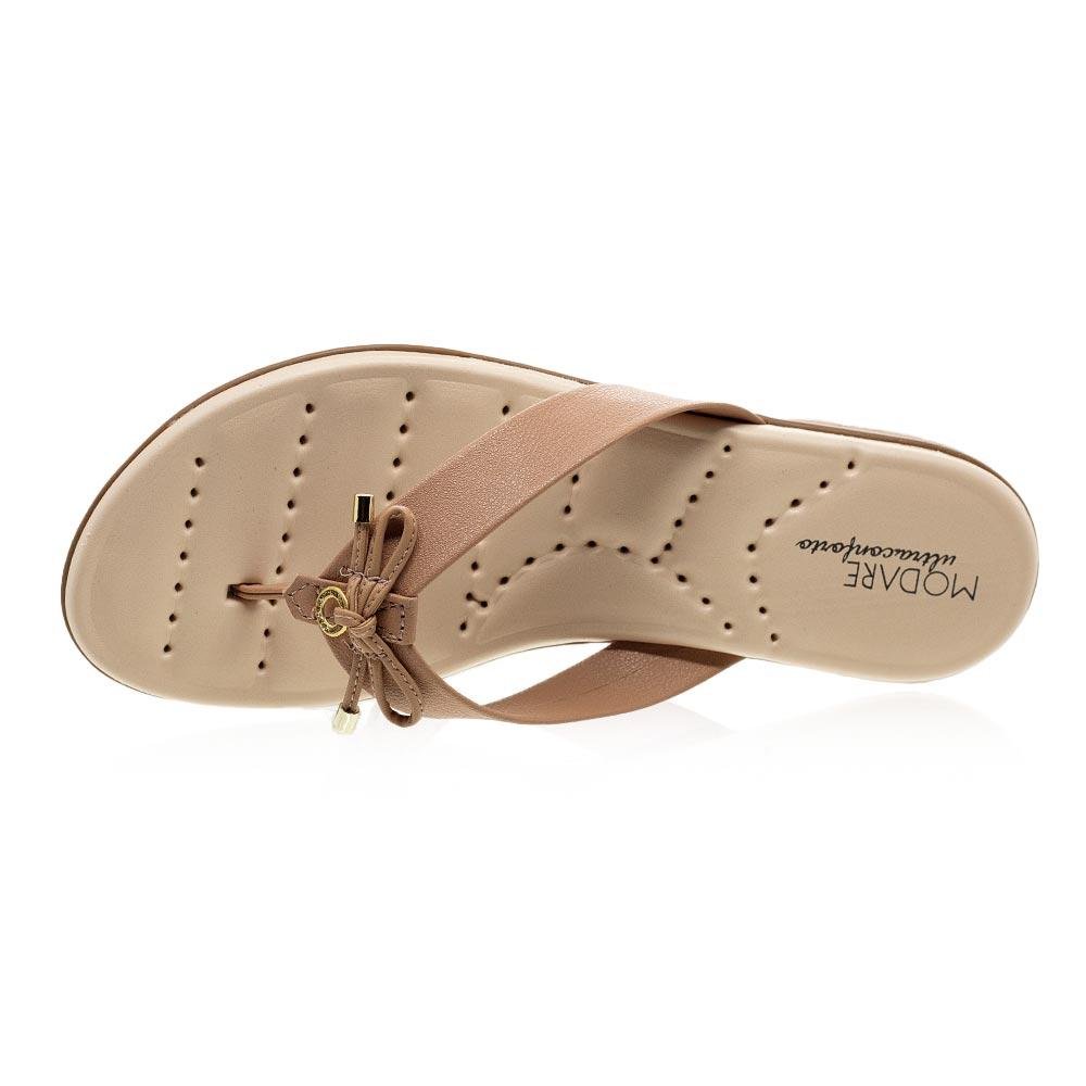 Rasteira Feminina Modare Ultraconforto 7053.138 Nude Bege 3