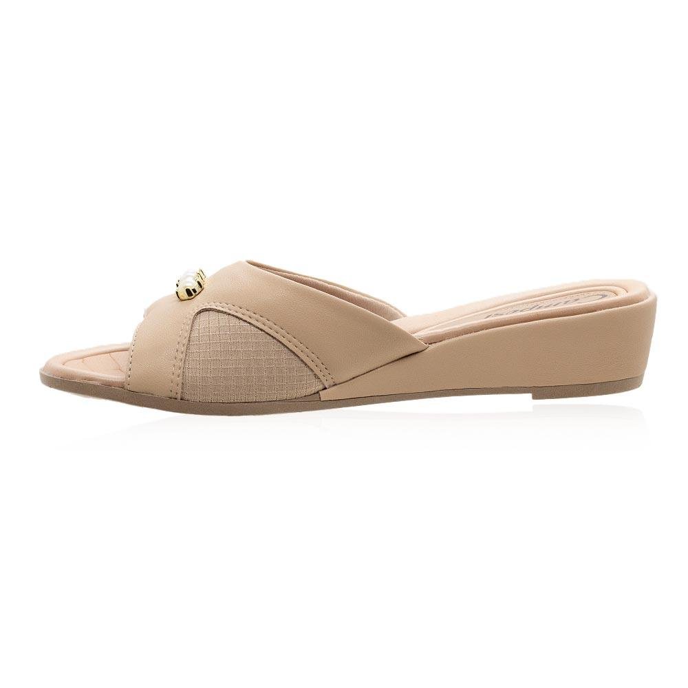 Tamanco Feminino Joanete Campesí L9462 Nude Bege 2