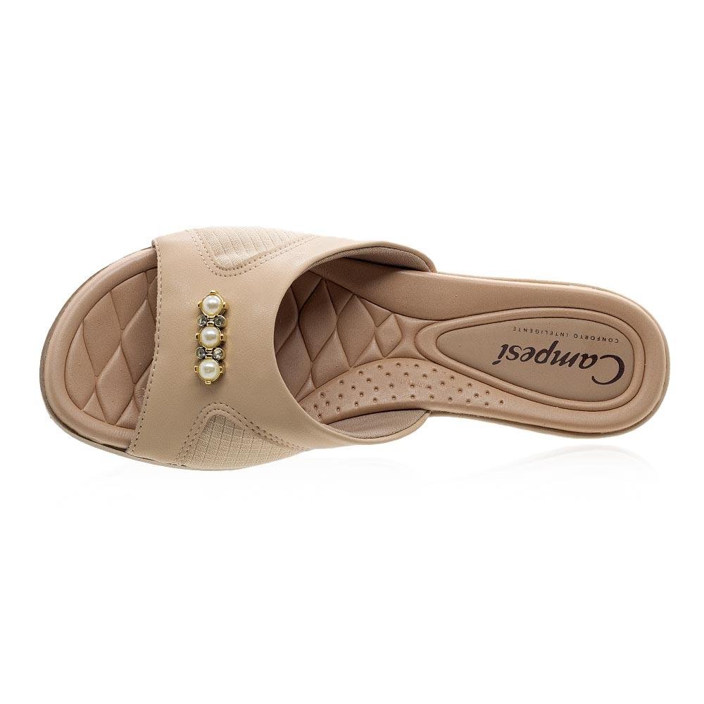 Tamanco Feminino Joanete Campesí L9462 Nude Bege 3