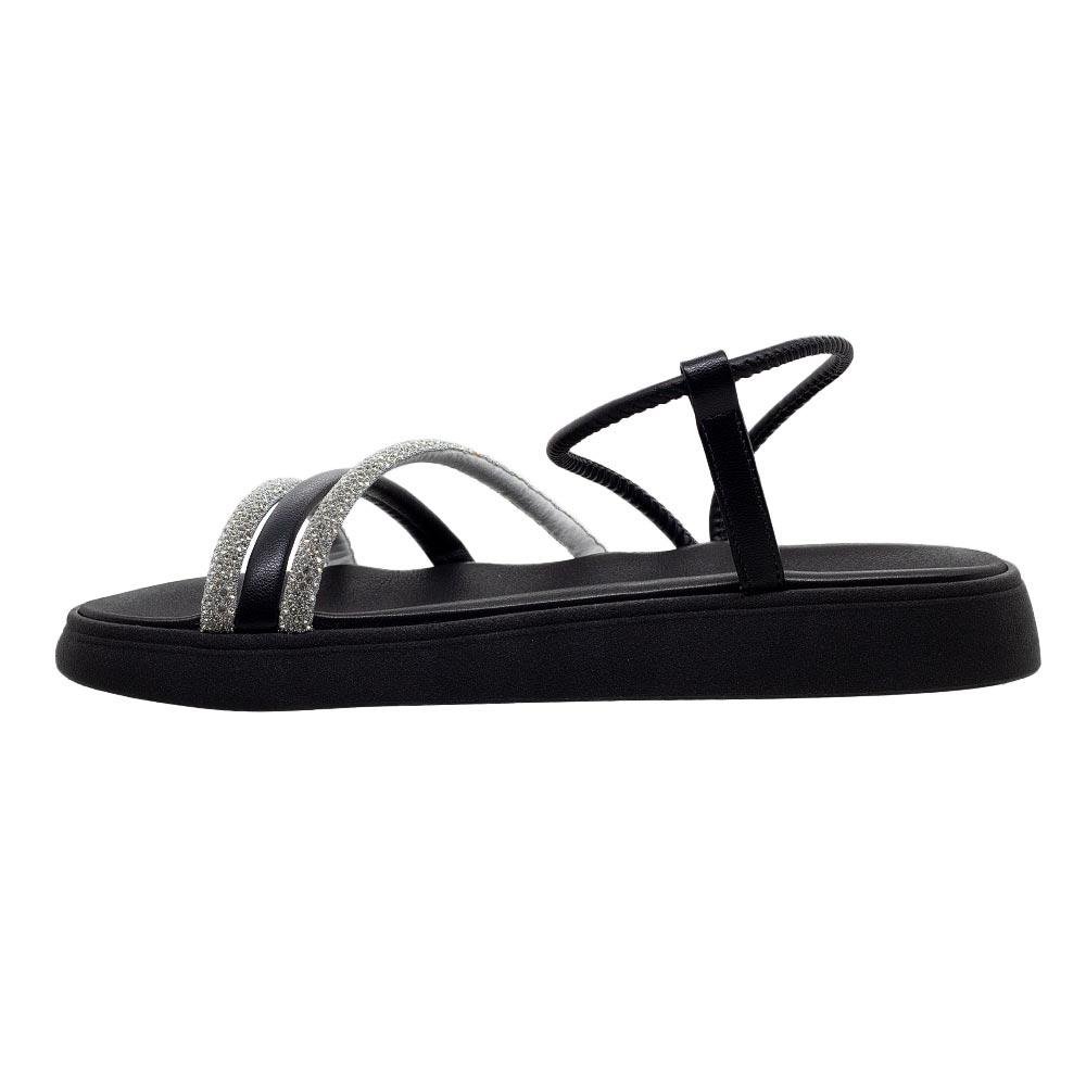Sandália Papete Feminina Moleca 5469.120 Preta Preto 2