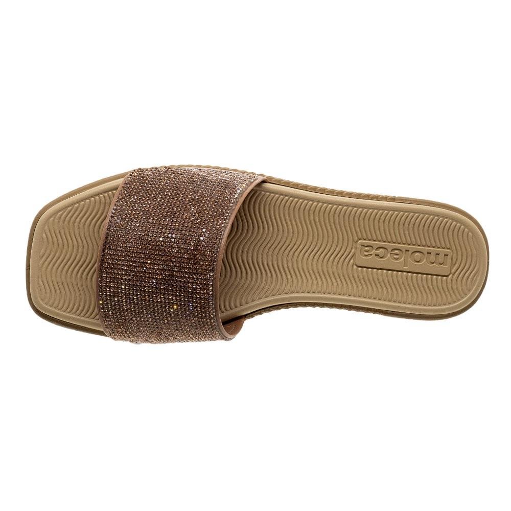 Chinelo Flat Slide Feminina Moleca 5494.106 Nude Bege 3