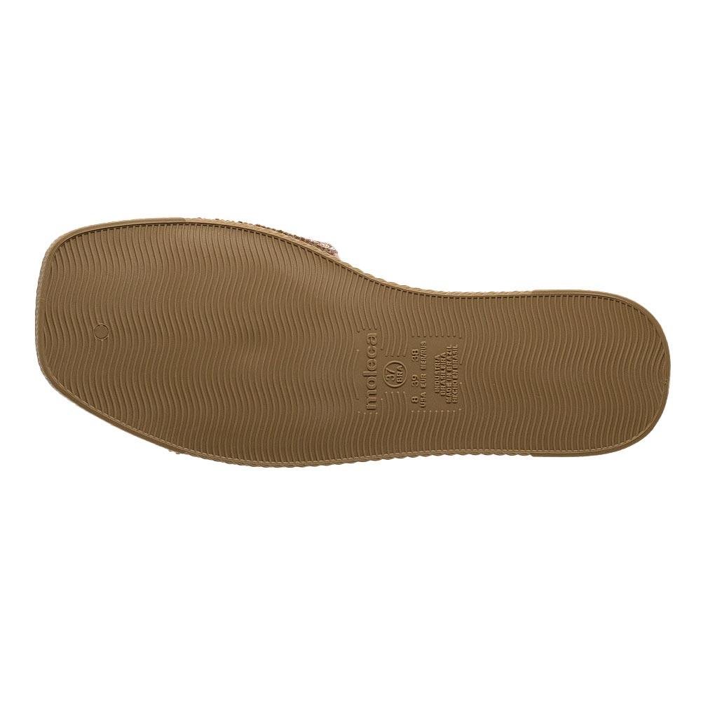 Chinelo Flat Slide Feminina Moleca 5494.106 Nude Bege 4