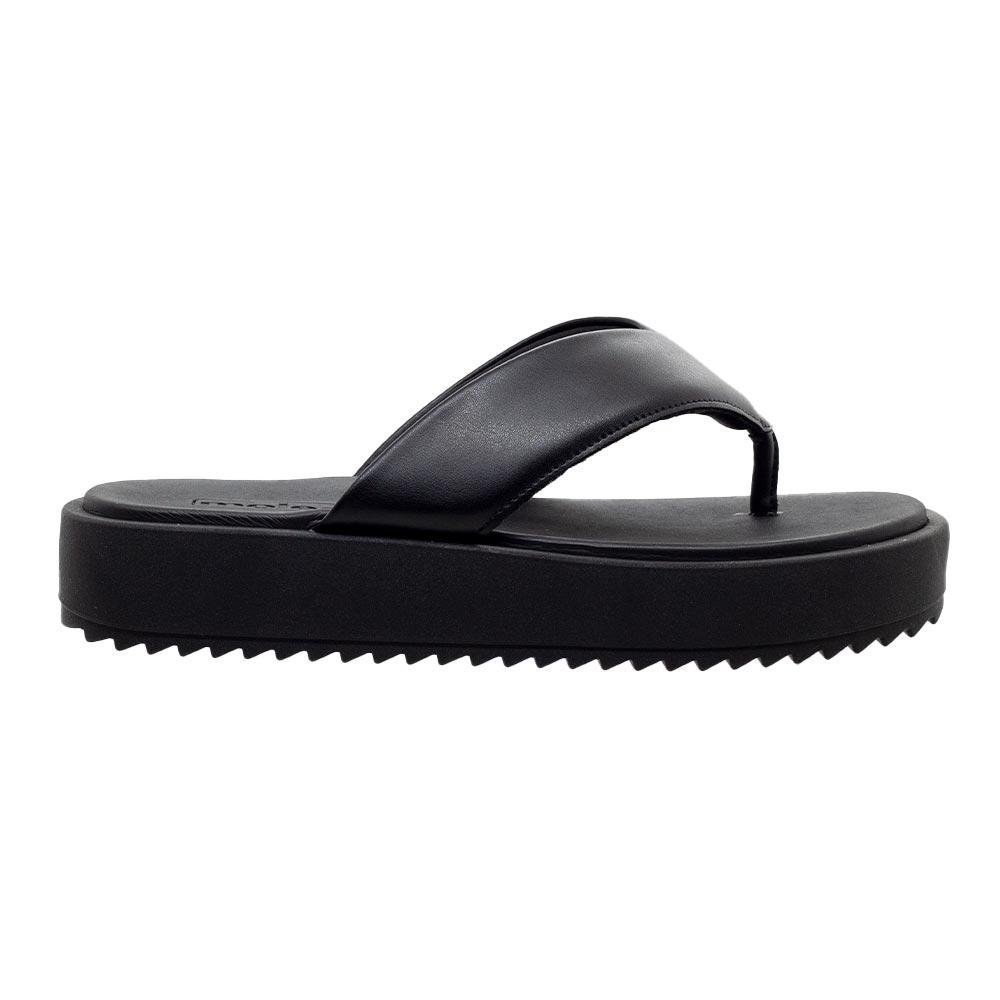 Tamanco Flatform Tratorada Moleca 5489.100 Preto Preto 1