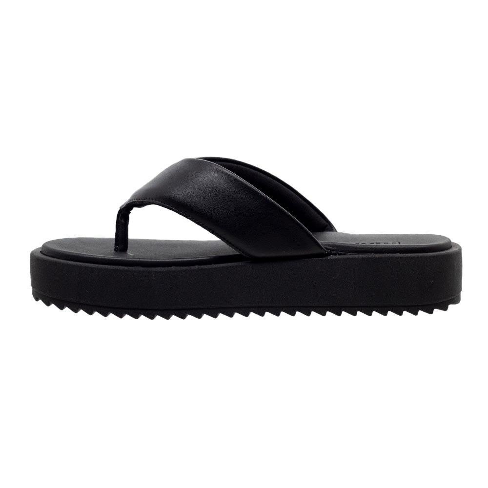 Tamanco Flatform Tratorada Moleca 5489.100 Preto Preto 2