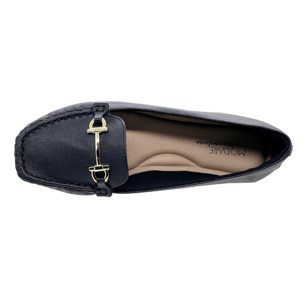 Sapato Mocassim Feminino Modare 7035.641 Preto Preto 3