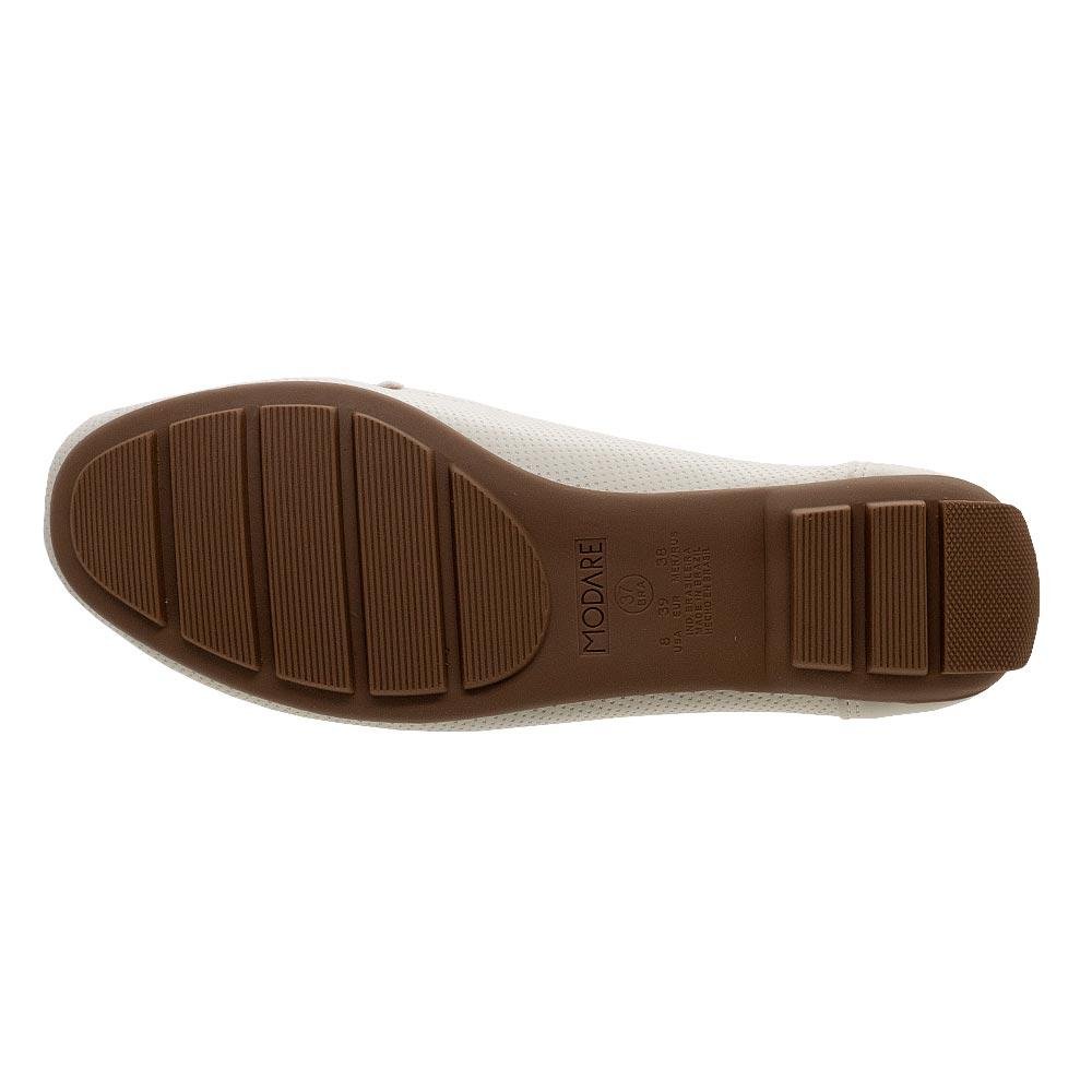 Sapato Mocassim Feminino Modare 7035.646 OffWhite Branco 4