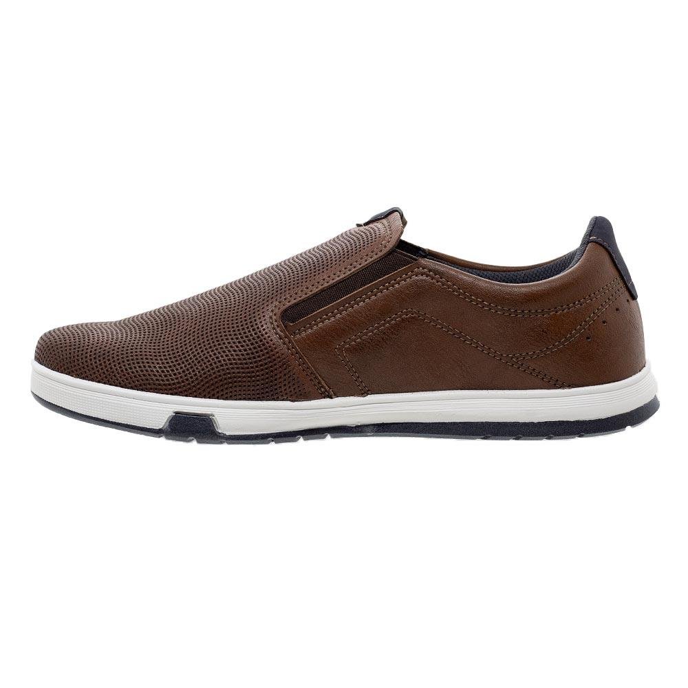 Sapatênis Slip On Masculino Pegada 170422 Marrom Marrom 2