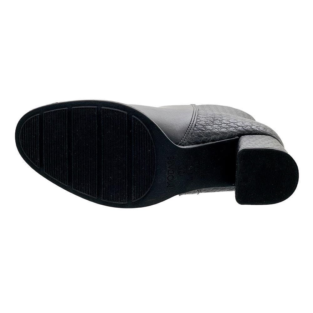 Bota Cano Curto Feminina Modare 7078.101 Preta Preto 4