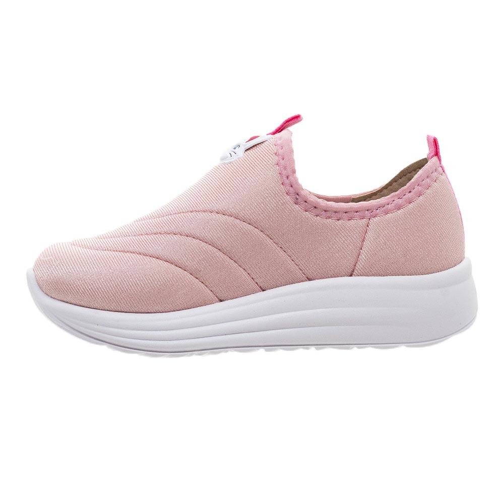 Tênis Menina Infantil Slip On Molekinha 2731.104 Rosa Rosa 2