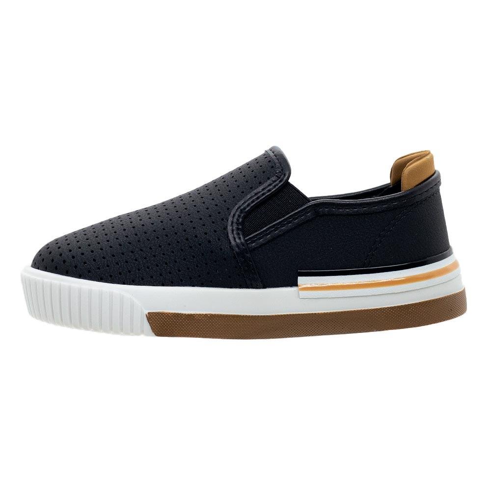 Tênis Infantil Menino Slip On Molekinho 2615.100 Preto Preto 2