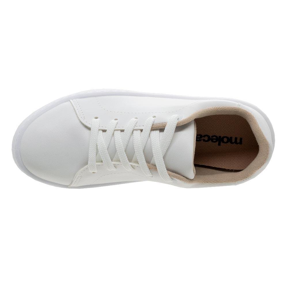 Tênis Casual Feminino Moleca 5791.100 Branco Branco 3