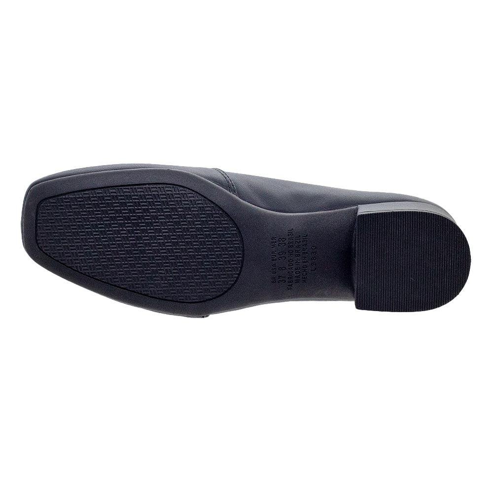 Sapato Campesí de Salto Bloco L9833 Preto Preto 4