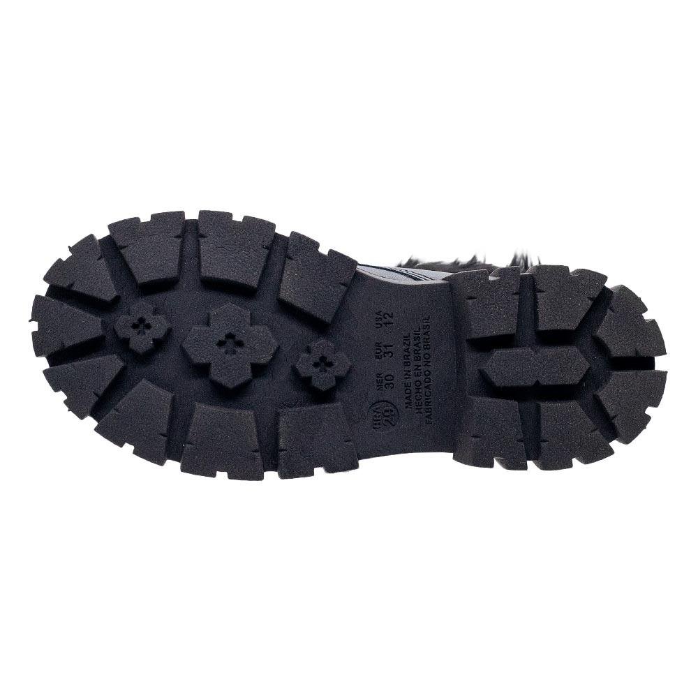 Bota Coturno Infantil Menina Fashion Fz 0410132 Preto Preto 4