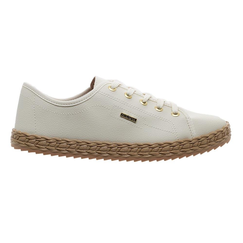 Tênis Casual Feminino Moleca 5696.332 Off White Branco 1