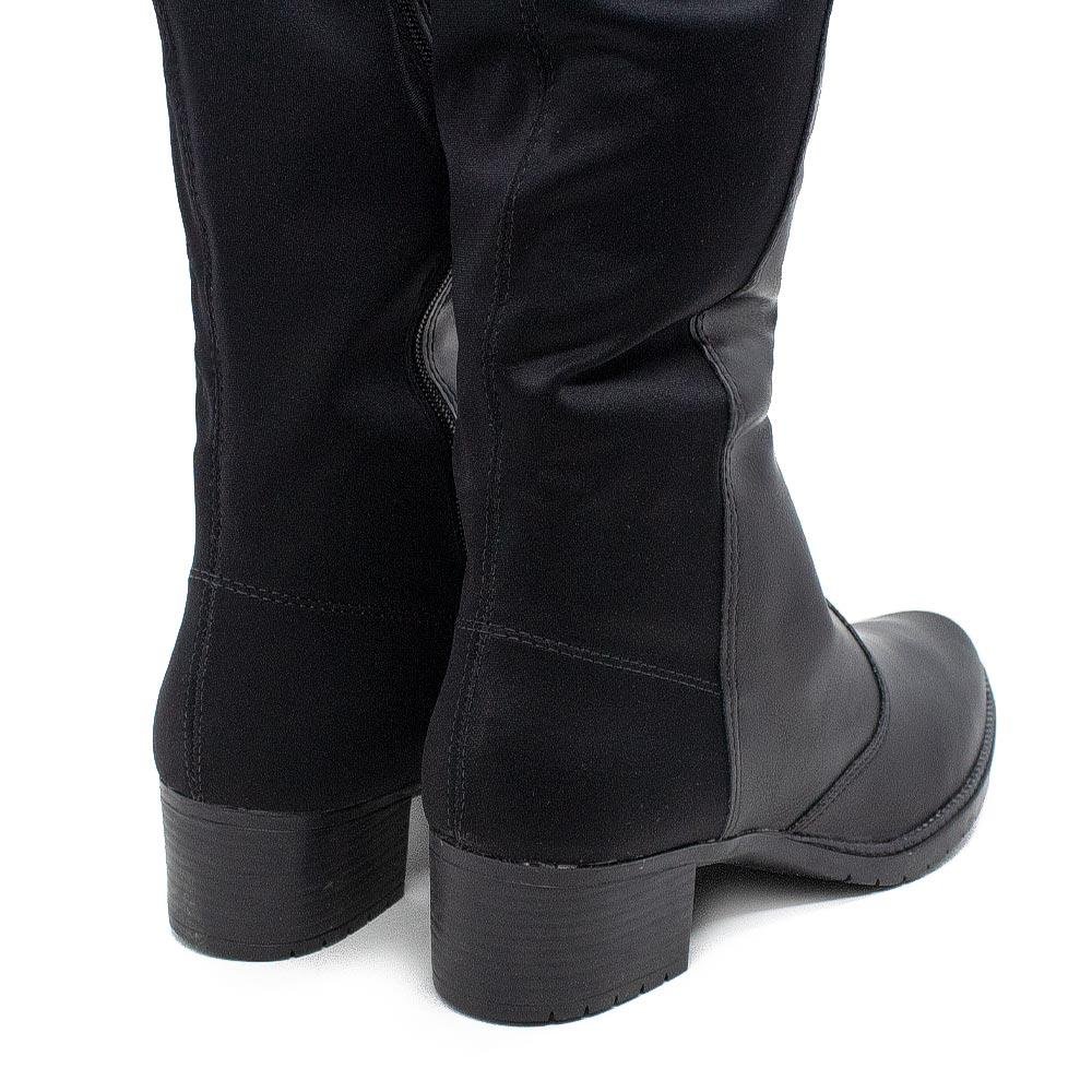 Bota Over The Knee Feminina Mississipi MI603 Preta Preto 4