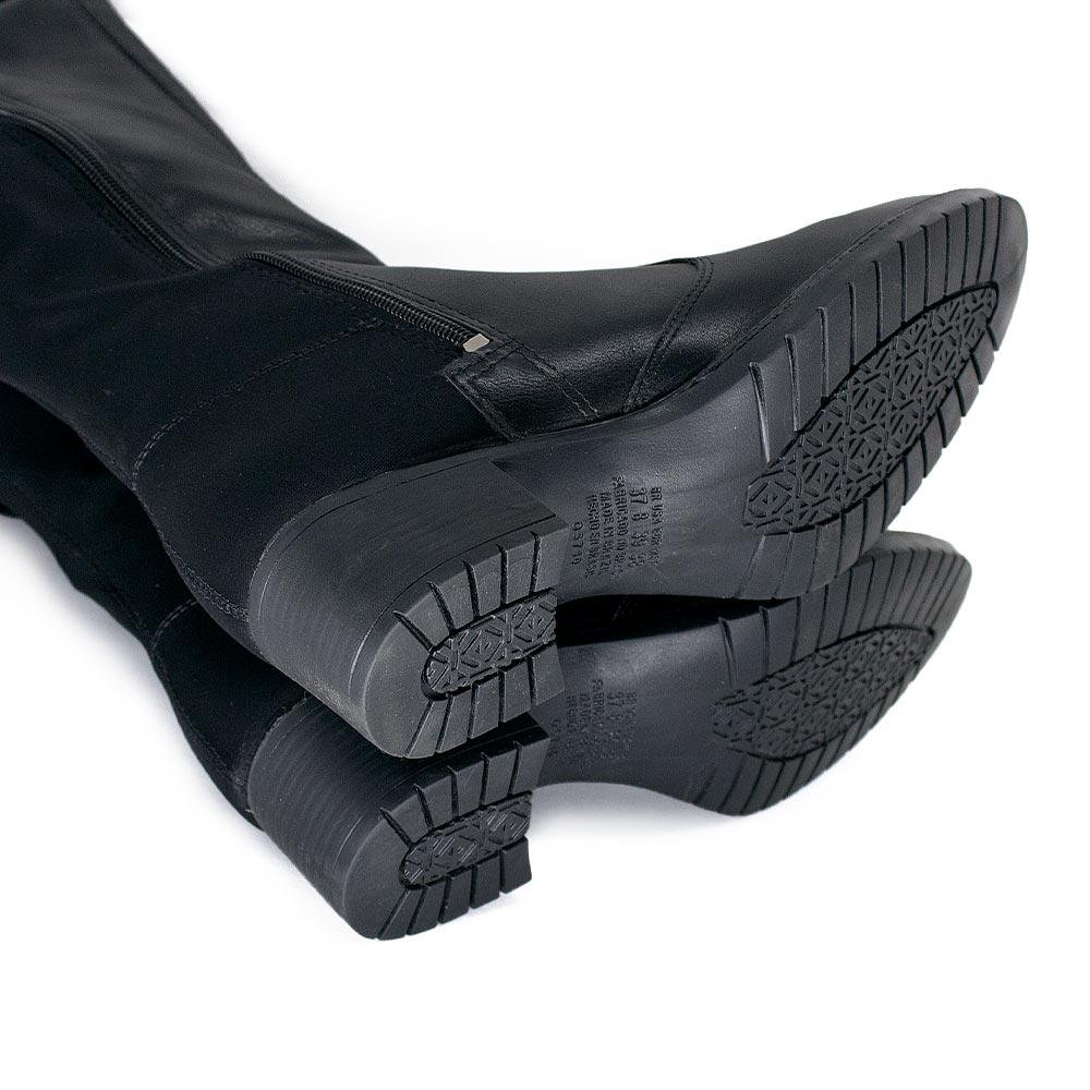 Bota Over The Knee Feminina Mississipi MI603 Preta Preto 5