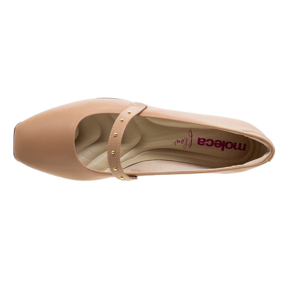 Sapatilha Mary Jane Feminina Moleca 5735.225 Nude Bege 3