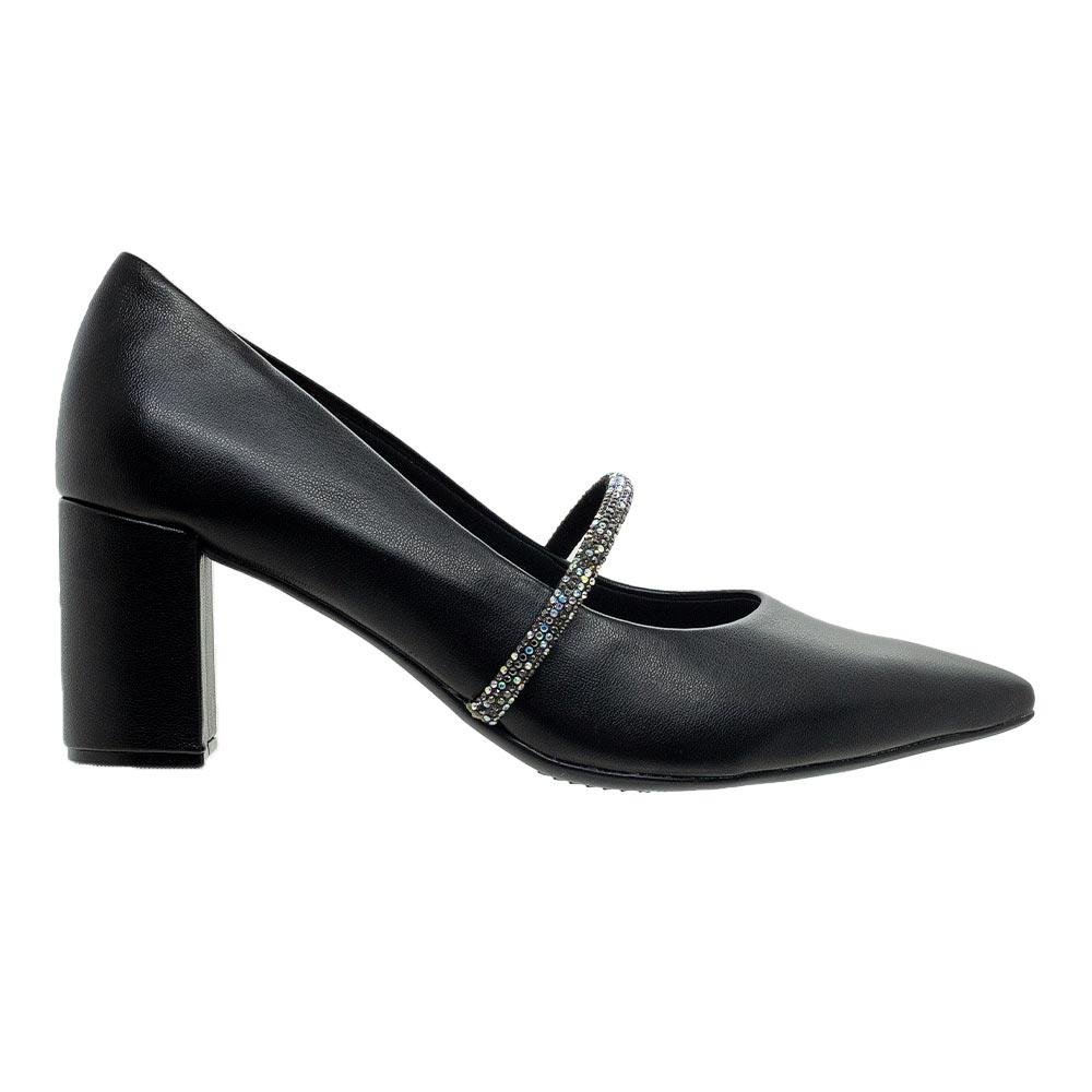 Sapato Mary Jane Feminina Beira Rio 4241.230 Preto Preto 1
