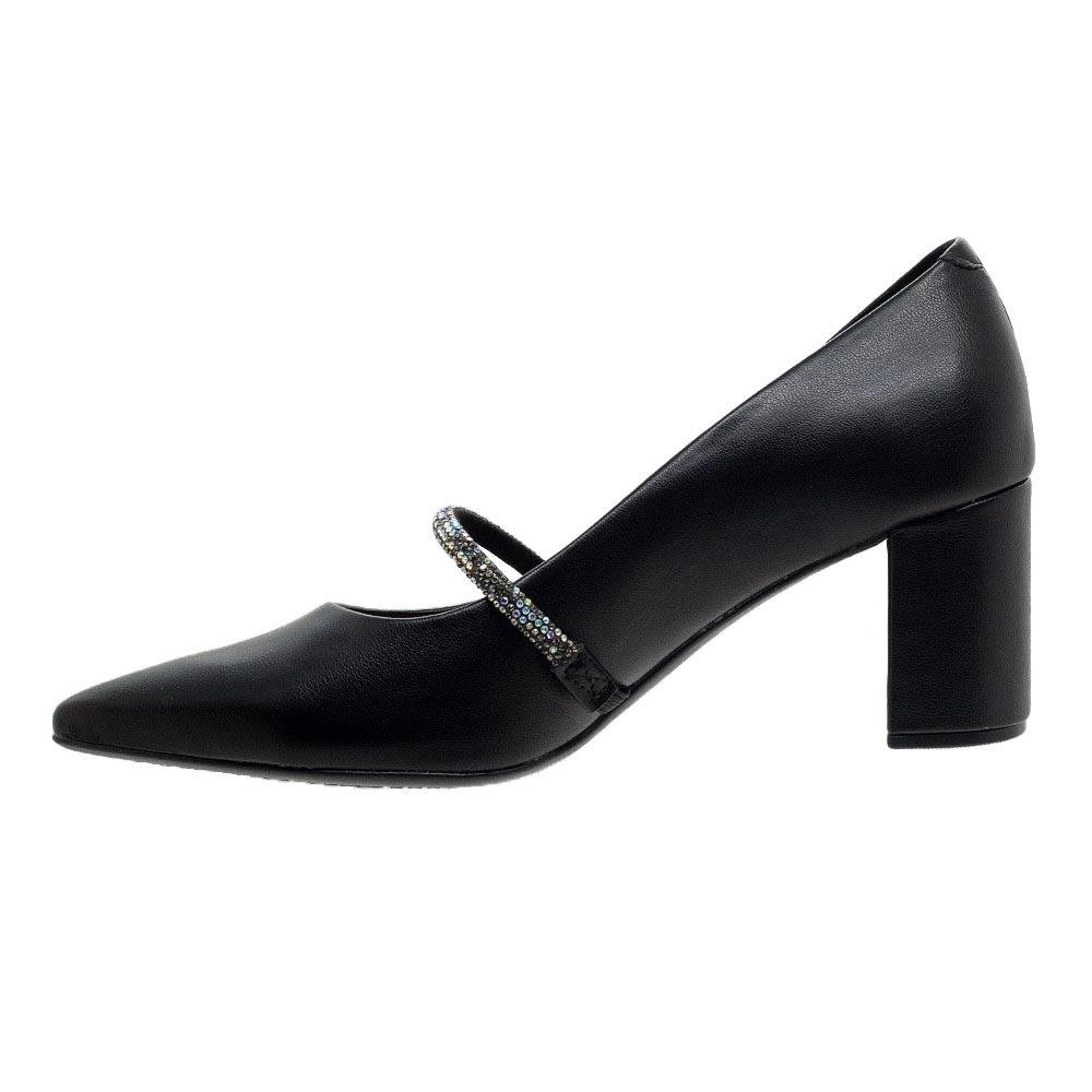 Sapato Mary Jane Feminina Beira Rio 4241.230 Preto Preto 2