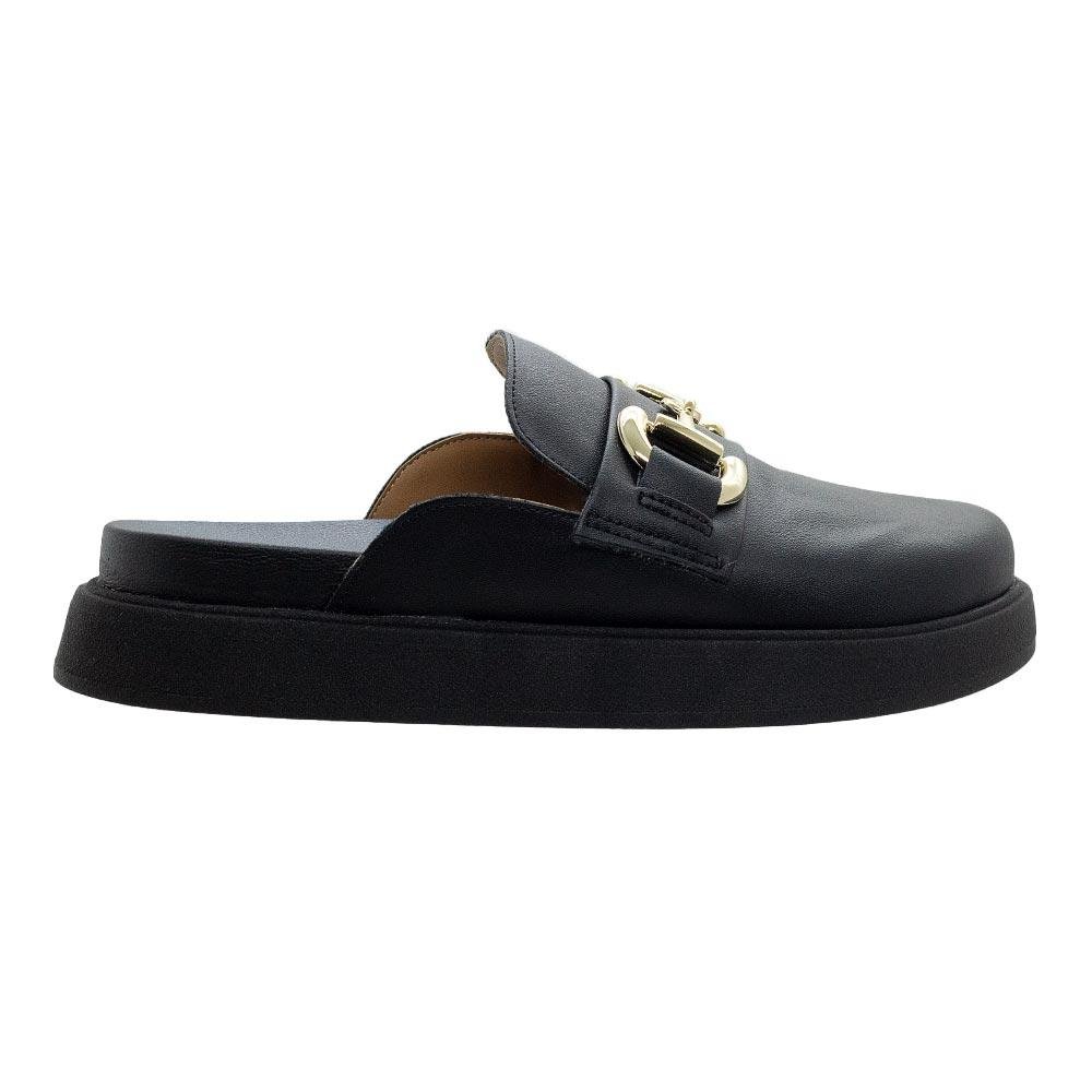Mule Clog Flatform Feminino Vizzano 1434.101 Preto Preto 1