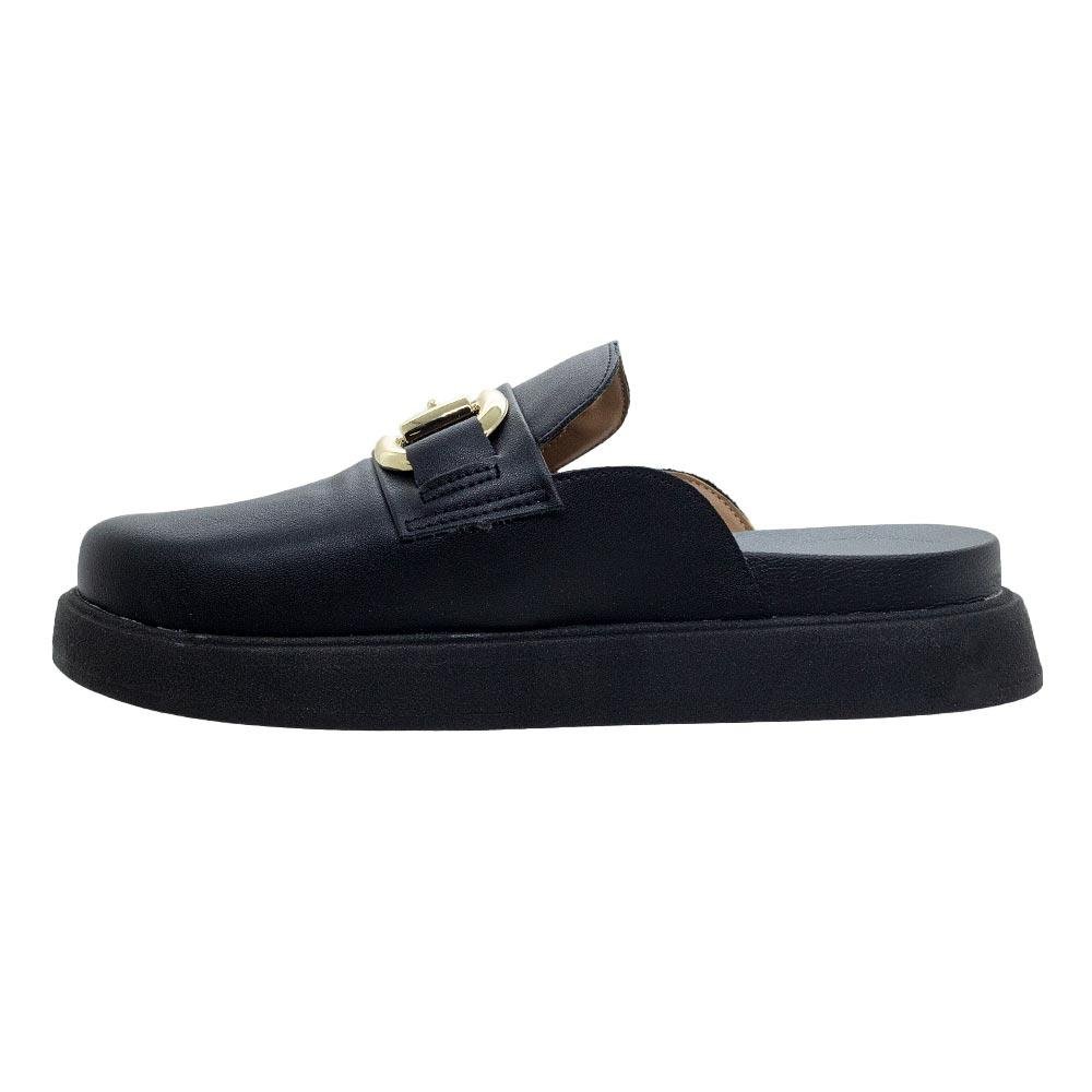 Mule Clog Flatform Feminino Vizzano 1434.101 Preto Preto 2