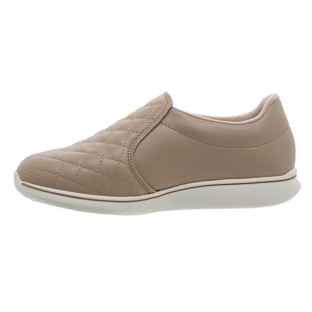 Tênis Casual Slip On Feminino Modare 7358.224 Bege Bege 2