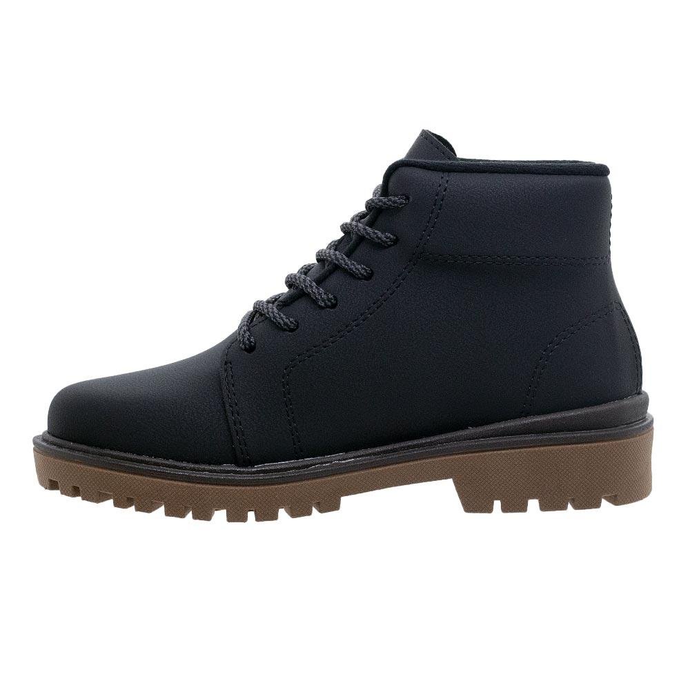 Bota Cano Curto Infantil Menino Molekinho 2817.124 Preta Preto 2