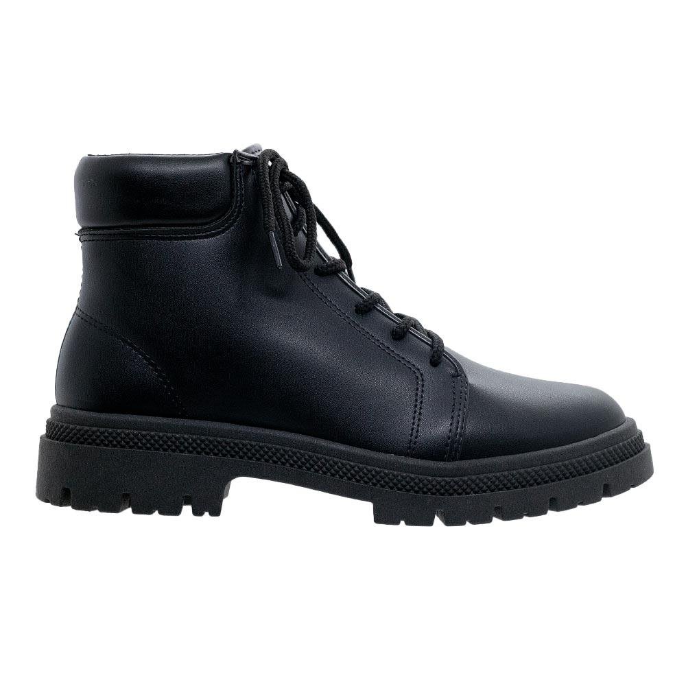 Bota Coturno Feminina Tratorado Moleca 5344.102 Preta Preto 1
