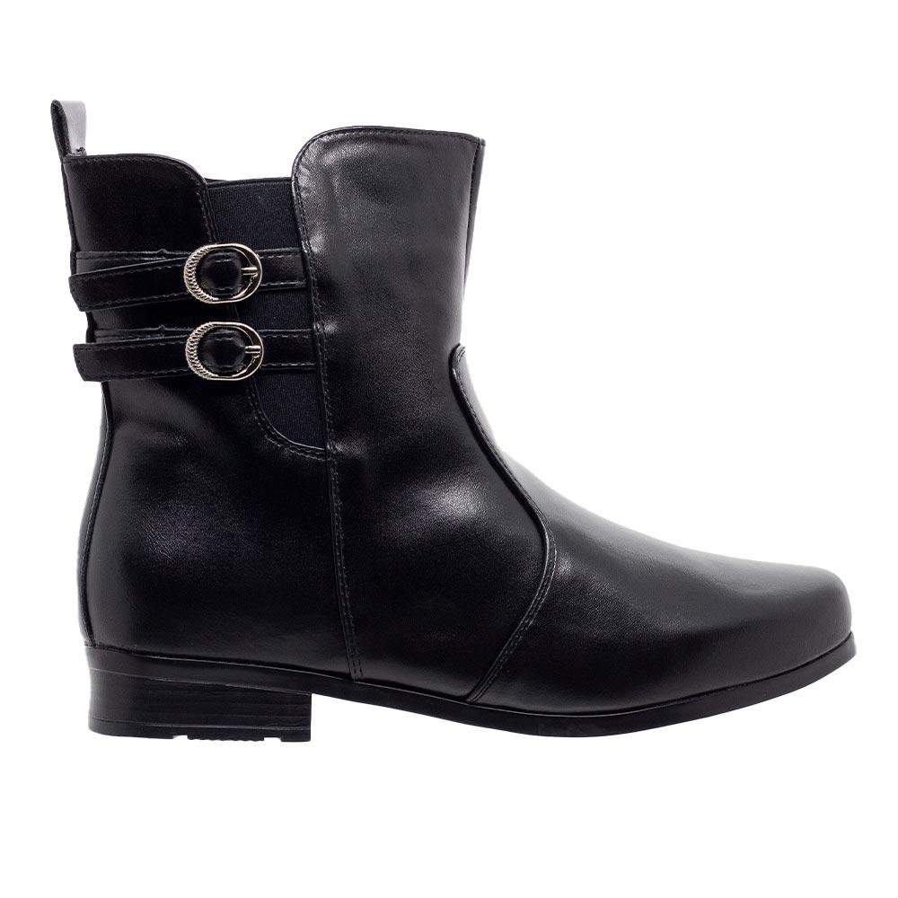 Bota Coturno Feminina Mooncity 72324 Preta Preto 1