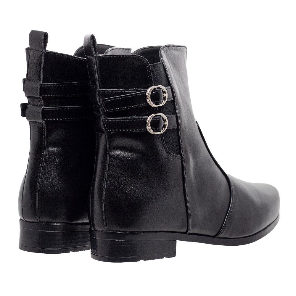 Bota Coturno Feminina Mooncity 72324 Preta Preto 3