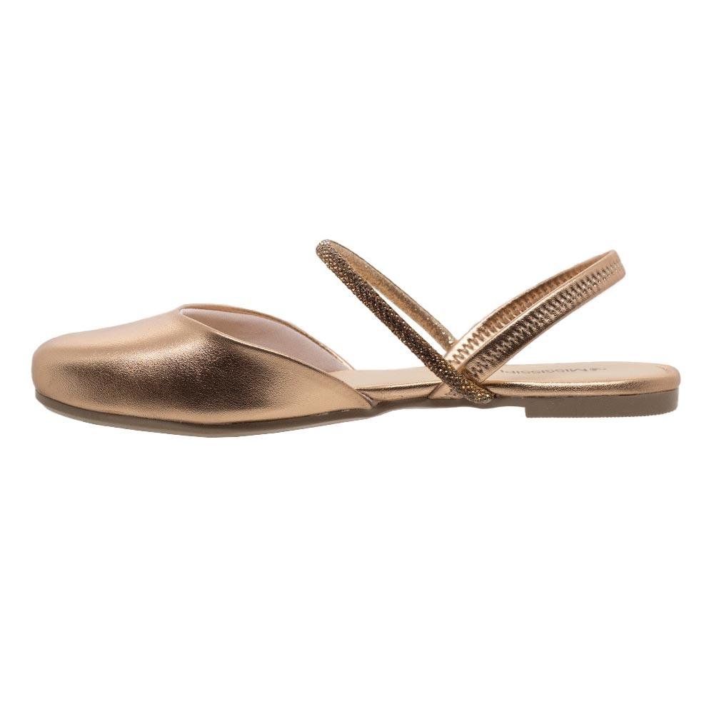 Sapatilha Mississpi Metalizada MI774 Bronze Dourado 2