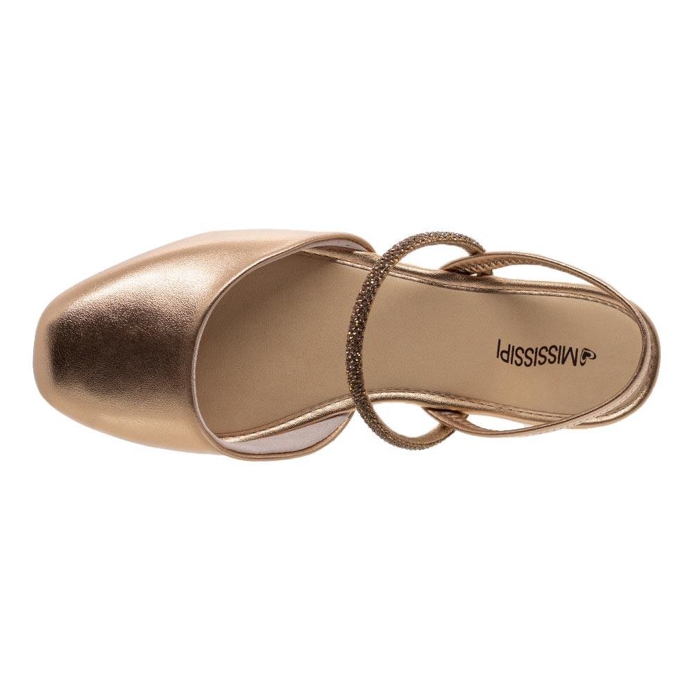 Sapatilha Mississpi Metalizada MI774 Bronze Dourado 3